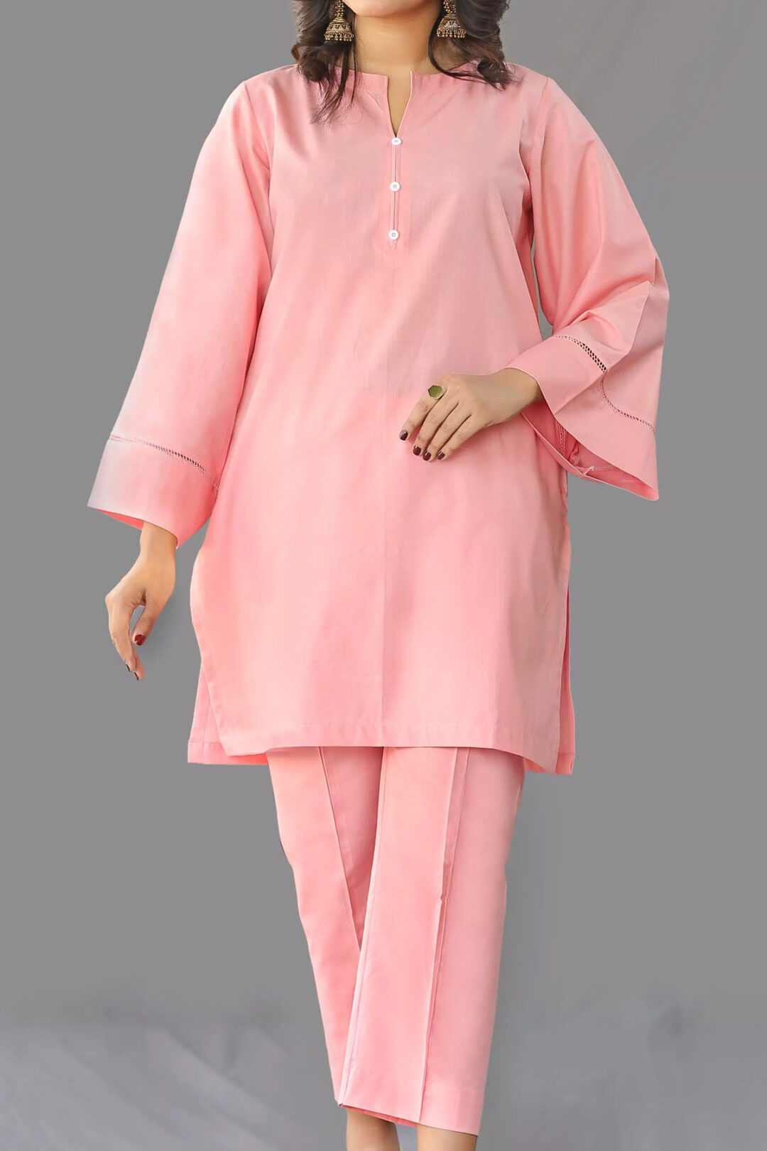 2 Piece Pink Kurta Trouser